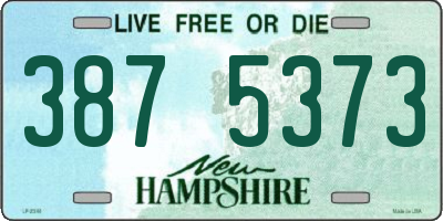 NH license plate 3875373