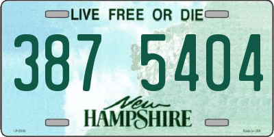 NH license plate 3875404