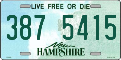 NH license plate 3875415