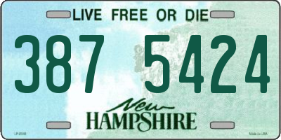 NH license plate 3875424