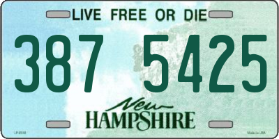 NH license plate 3875425