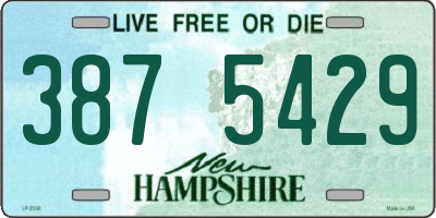 NH license plate 3875429