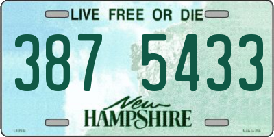 NH license plate 3875433