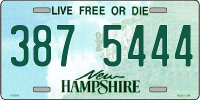 NH license plate 3875444