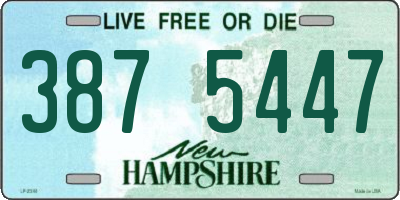 NH license plate 3875447