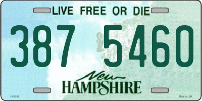 NH license plate 3875460