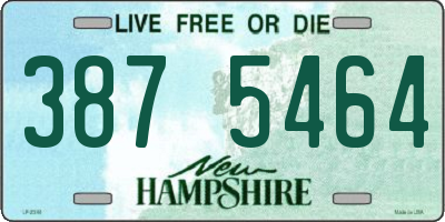 NH license plate 3875464