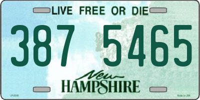 NH license plate 3875465