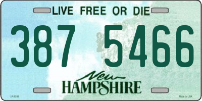 NH license plate 3875466