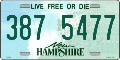 NH license plate 3875477