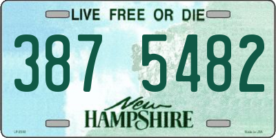 NH license plate 3875482