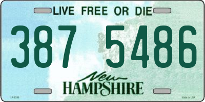 NH license plate 3875486