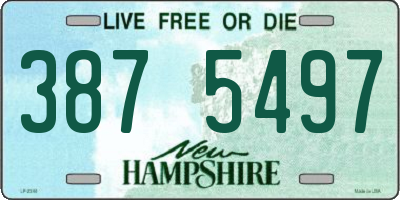 NH license plate 3875497