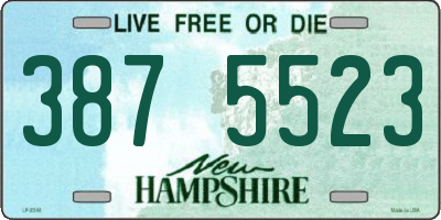NH license plate 3875523