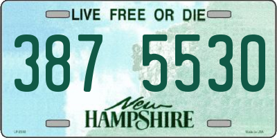 NH license plate 3875530