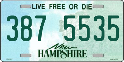 NH license plate 3875535