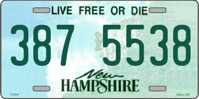 NH license plate 3875538