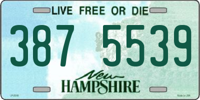 NH license plate 3875539