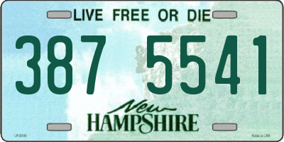 NH license plate 3875541