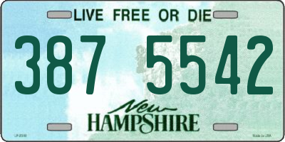 NH license plate 3875542