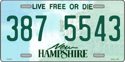 NH license plate 3875543