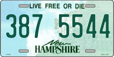 NH license plate 3875544