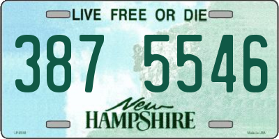 NH license plate 3875546