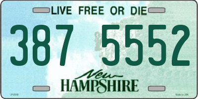 NH license plate 3875552