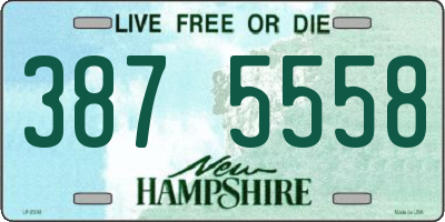 NH license plate 3875558