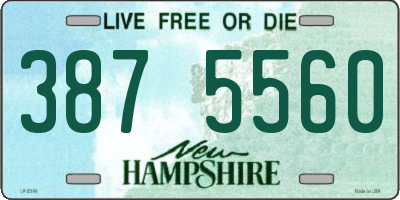 NH license plate 3875560