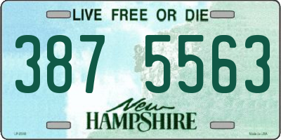 NH license plate 3875563