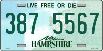 NH license plate 3875567