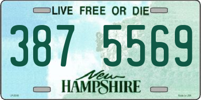 NH license plate 3875569
