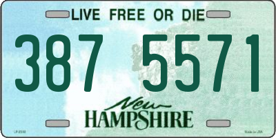 NH license plate 3875571