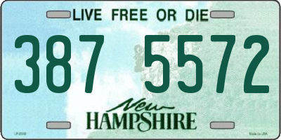 NH license plate 3875572