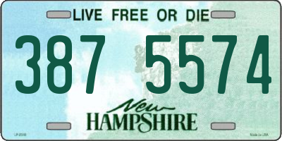 NH license plate 3875574