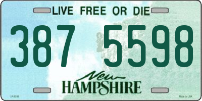 NH license plate 3875598