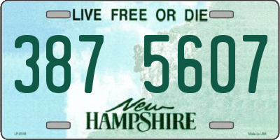 NH license plate 3875607
