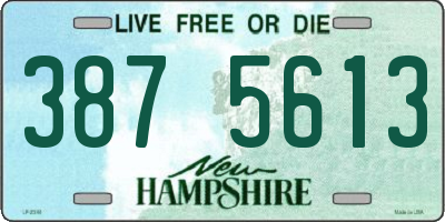 NH license plate 3875613