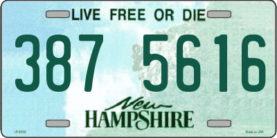 NH license plate 3875616