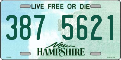 NH license plate 3875621