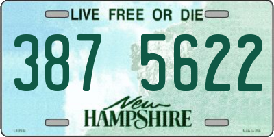 NH license plate 3875622