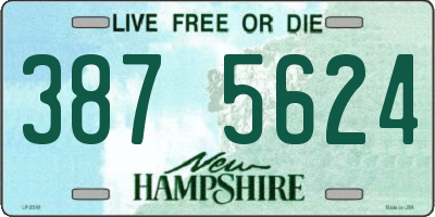 NH license plate 3875624
