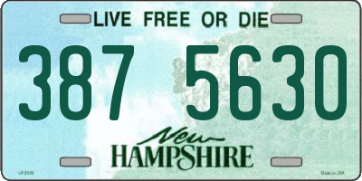 NH license plate 3875630