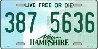 NH license plate 3875636