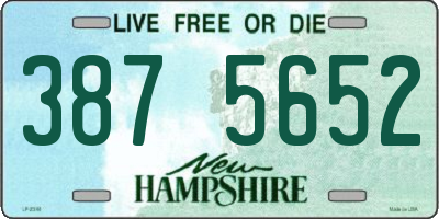 NH license plate 3875652