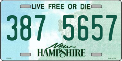 NH license plate 3875657
