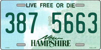 NH license plate 3875663