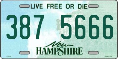 NH license plate 3875666