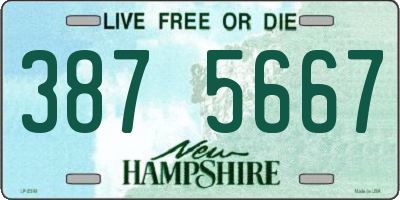 NH license plate 3875667